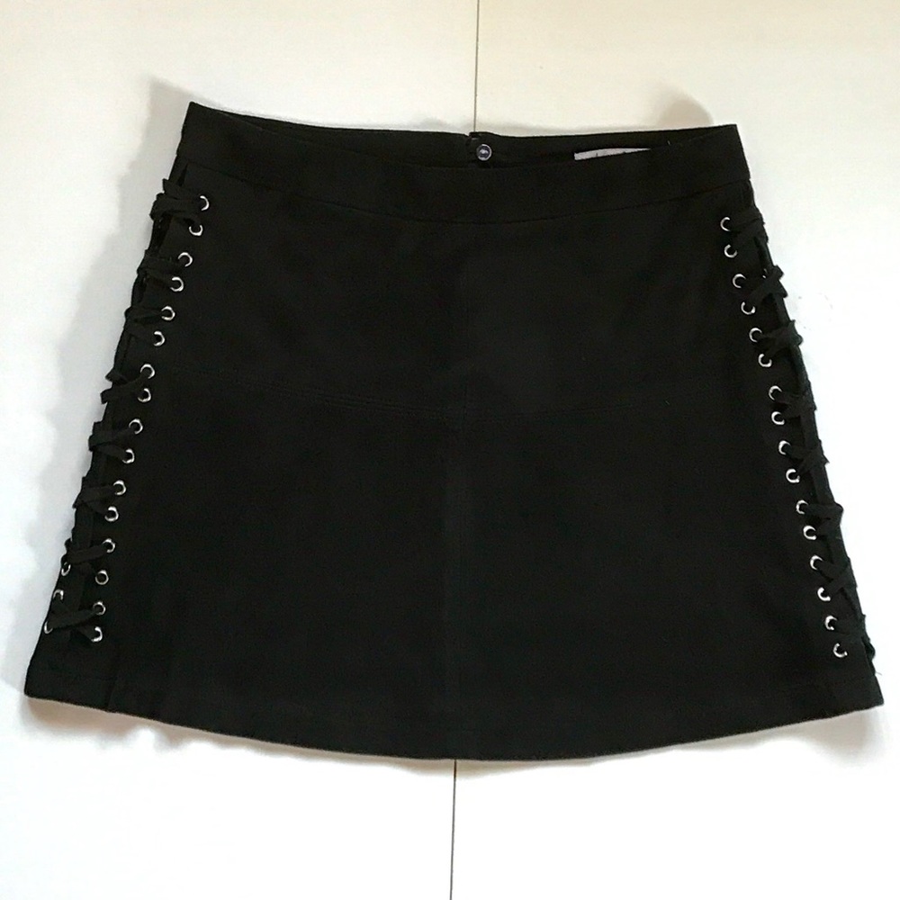 American Rag FauxSuede Side Lace-up Mini Skirt (5)